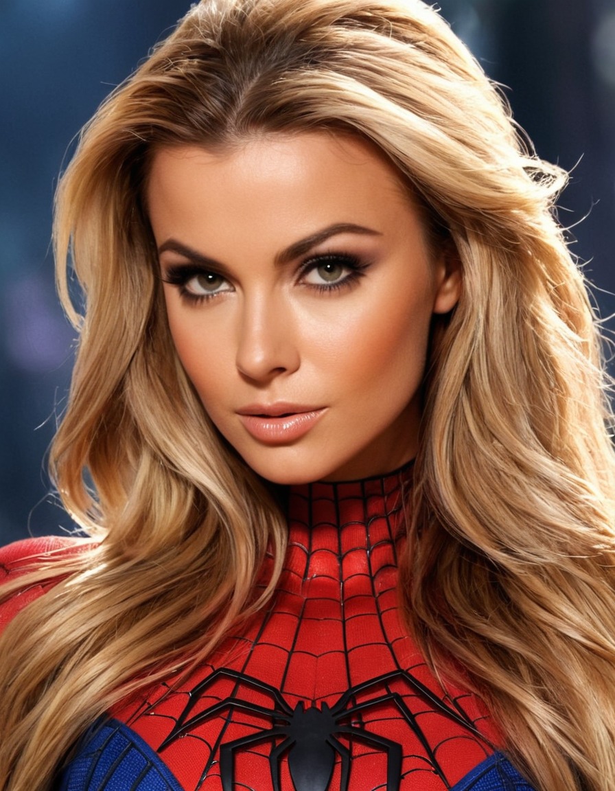 carmen electra, spiderman, celebrity, superhero, cosplay