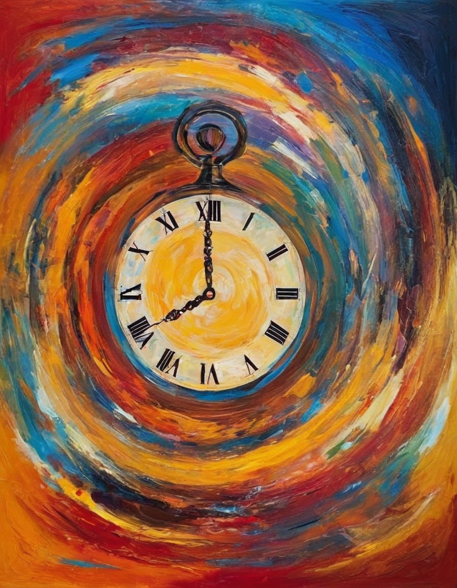 clock, hourglass, time, passing, concept, abstract