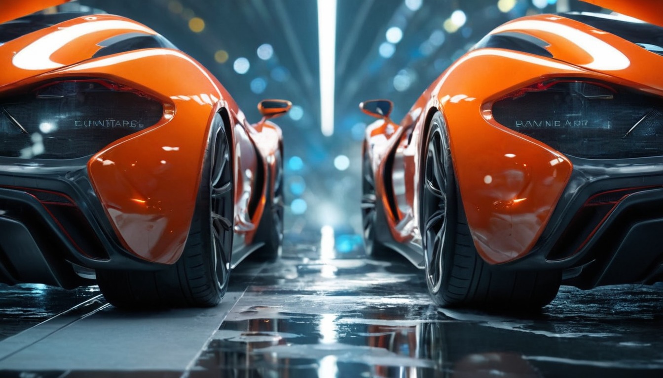 automobile, automotive, british, closeup, digitalart, hypercar, mclaren, mechanical, photorealism, supercar, unitedkingdom, vehicle, wallpaper, expensivecar, premiumdownload, 4kwallpaper, mclaren_p1, midjourney, synthography, taliusdesigns, p1_showdown, carassembly