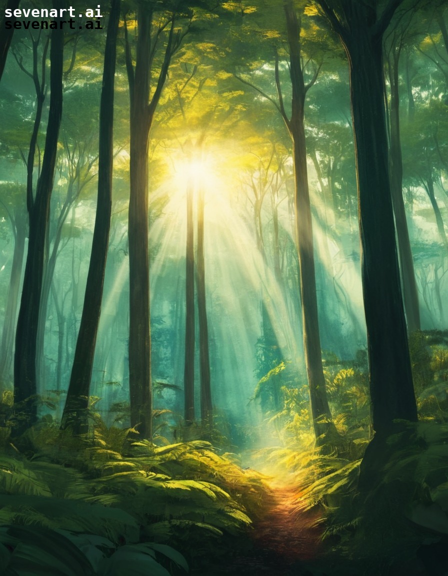 nature, forest, sunlight, trees, peaceful