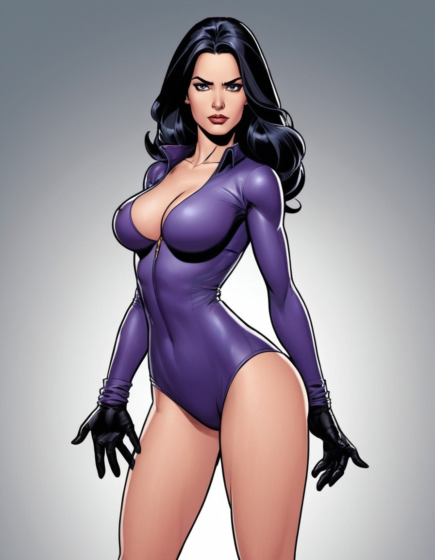 jessica jones, marvel comics, superhero, confident, alluring, powerful, sexy, painted