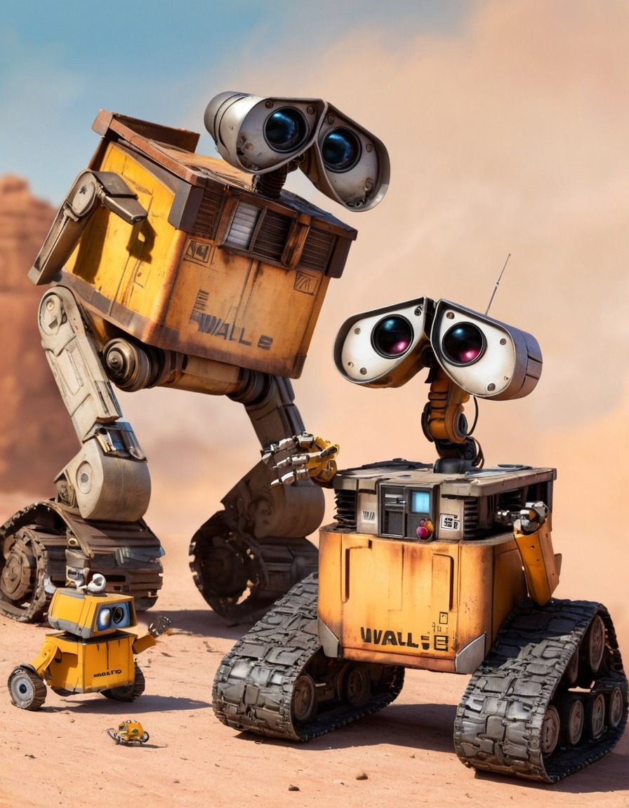 wall-e, robot, repair, friendship, technology, robots, games, movies