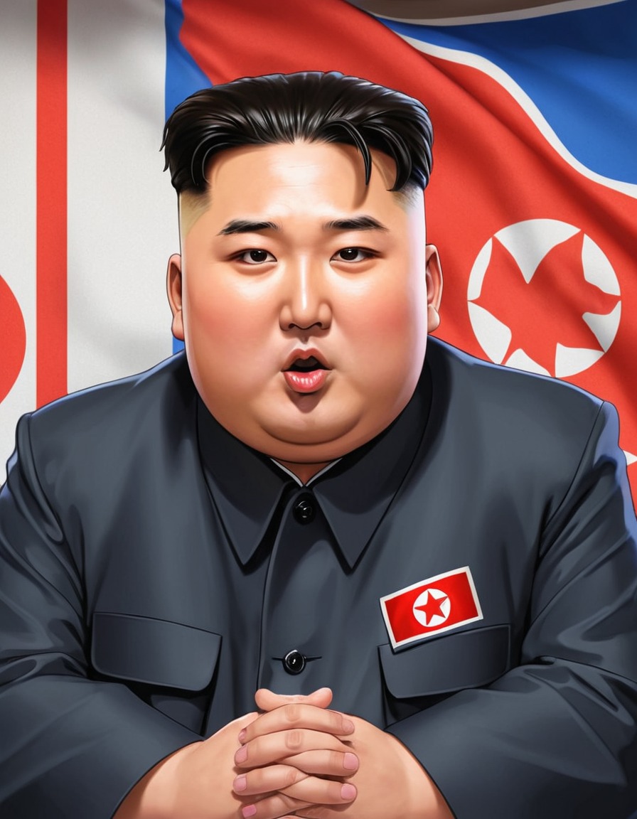 anime, kim jong un, north korea, modern twist, political leader, politics