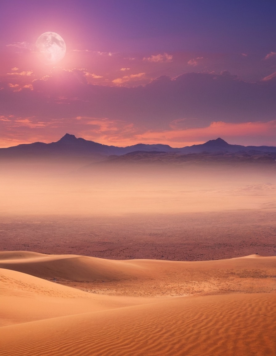 nature, desert, beautiful, landscape, sand dunes, arid climate, serene