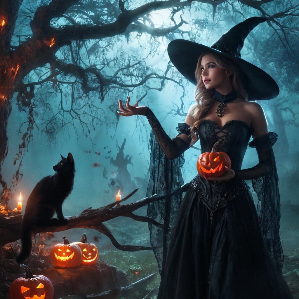 magic, witch, spooky, halloween, forest, fantasyart, wallpaper, gothic, bewitched