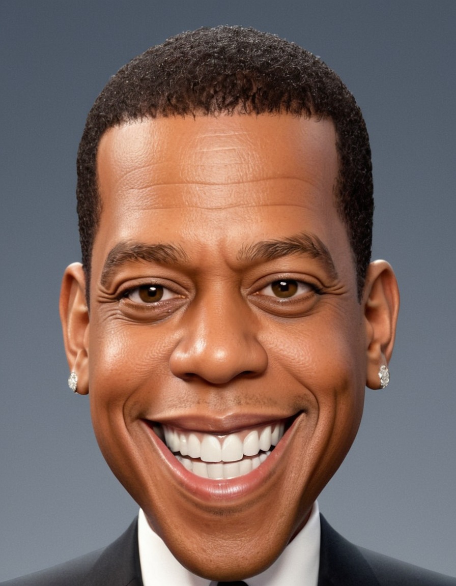 jay-z, celebrity, cartoon, caricature, rapper, smile, big head