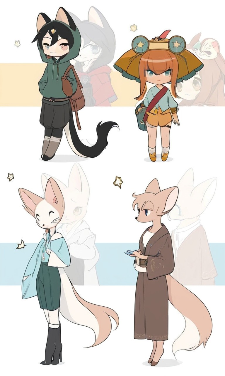 digitalart, adoptablesopen, adoptable, characterdesign, anthro, fantasy, kemonomimi, setprice