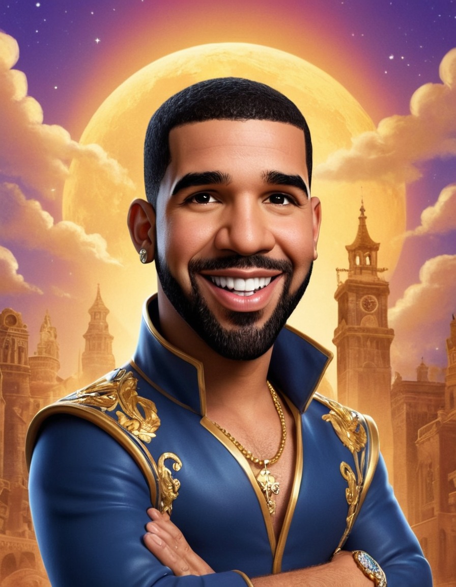 drake, caricature, humor, musician, funny, entertainment