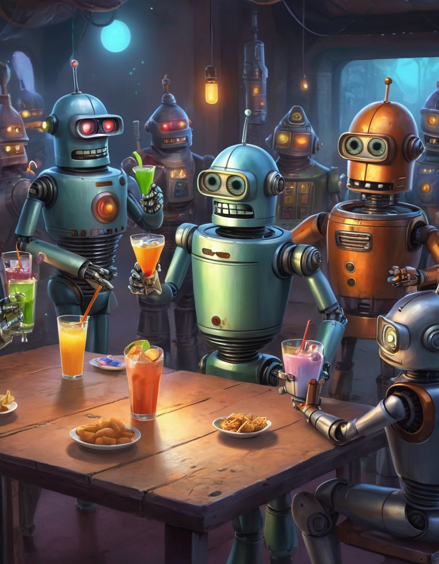 bender, robot, party, drink, fun, robots, games, movies