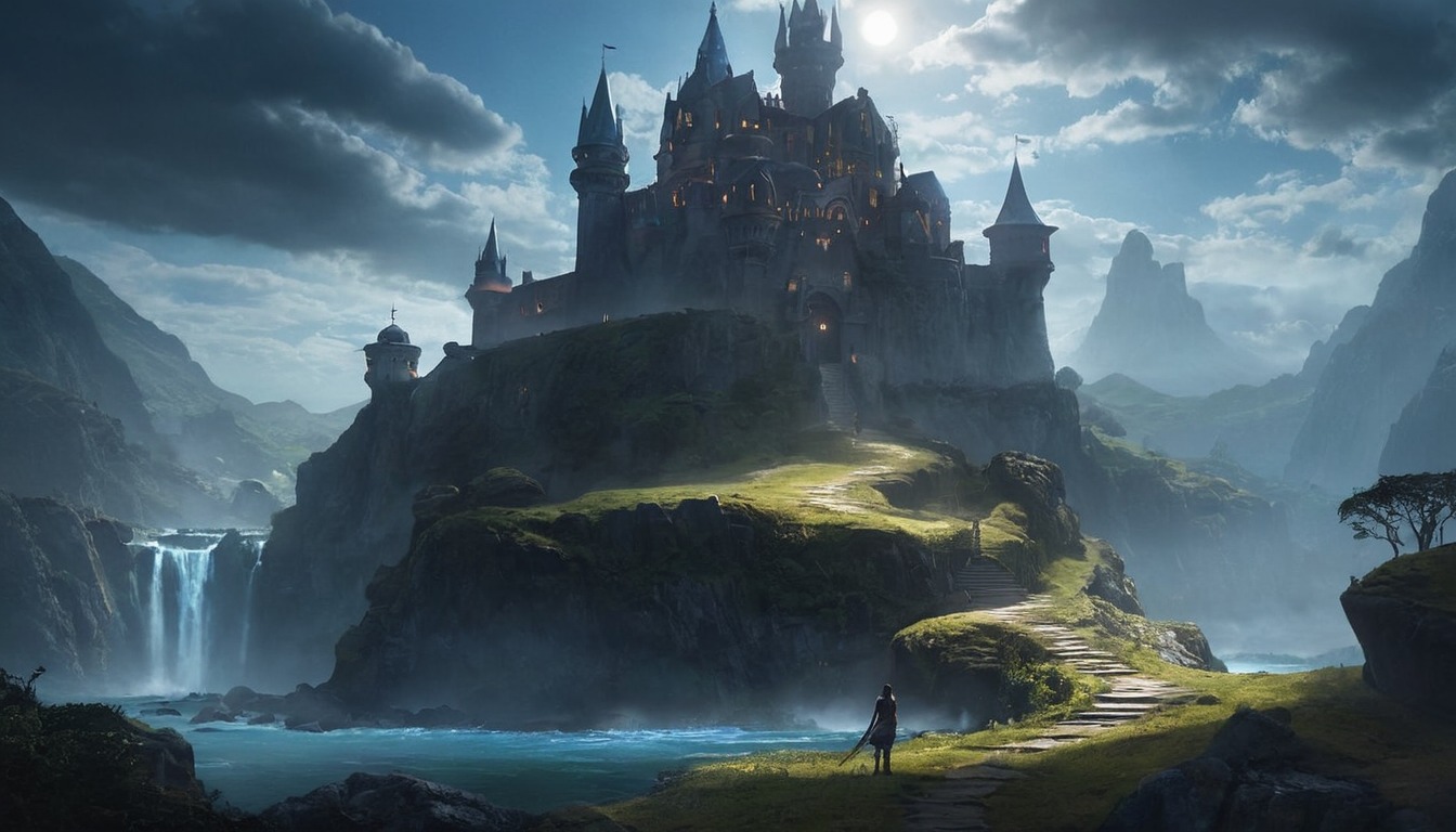 fantasyart, architecture, medieval, castle, digitalart, wallpaper, conceptart, photography, digitalpainting, characterdesign, cloudysky, fanartdigital, fantasyillustration, hyrule, castlefantasy