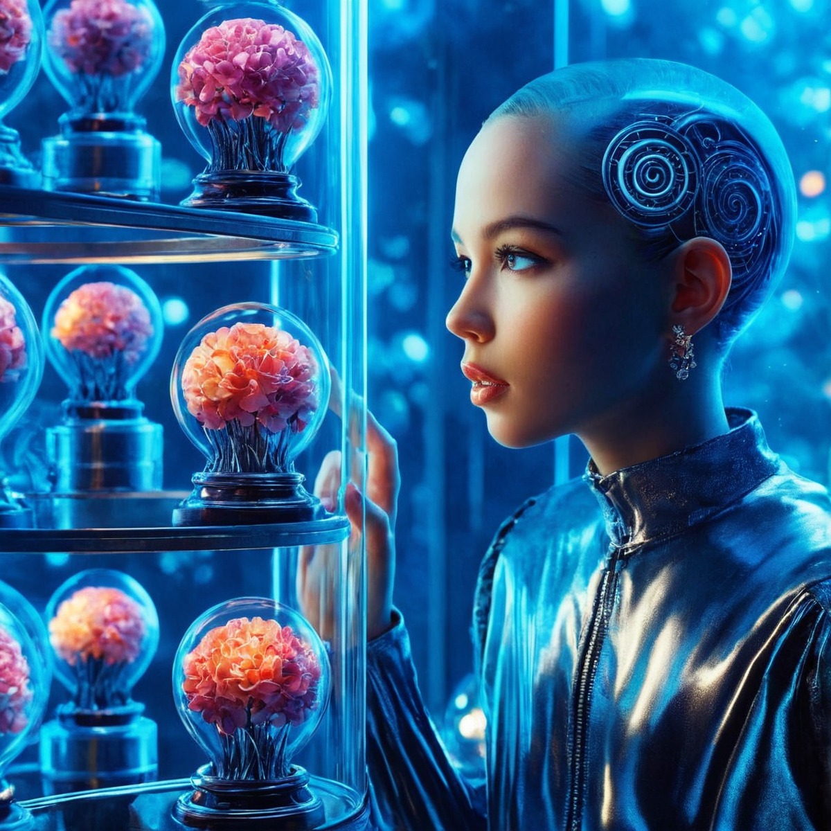 scifi, cyborg, bald, boy, cerebral, coolcolor, implant, maturecontent, contentwarning, artificialbrain, cyberneticeye, visiblebrain