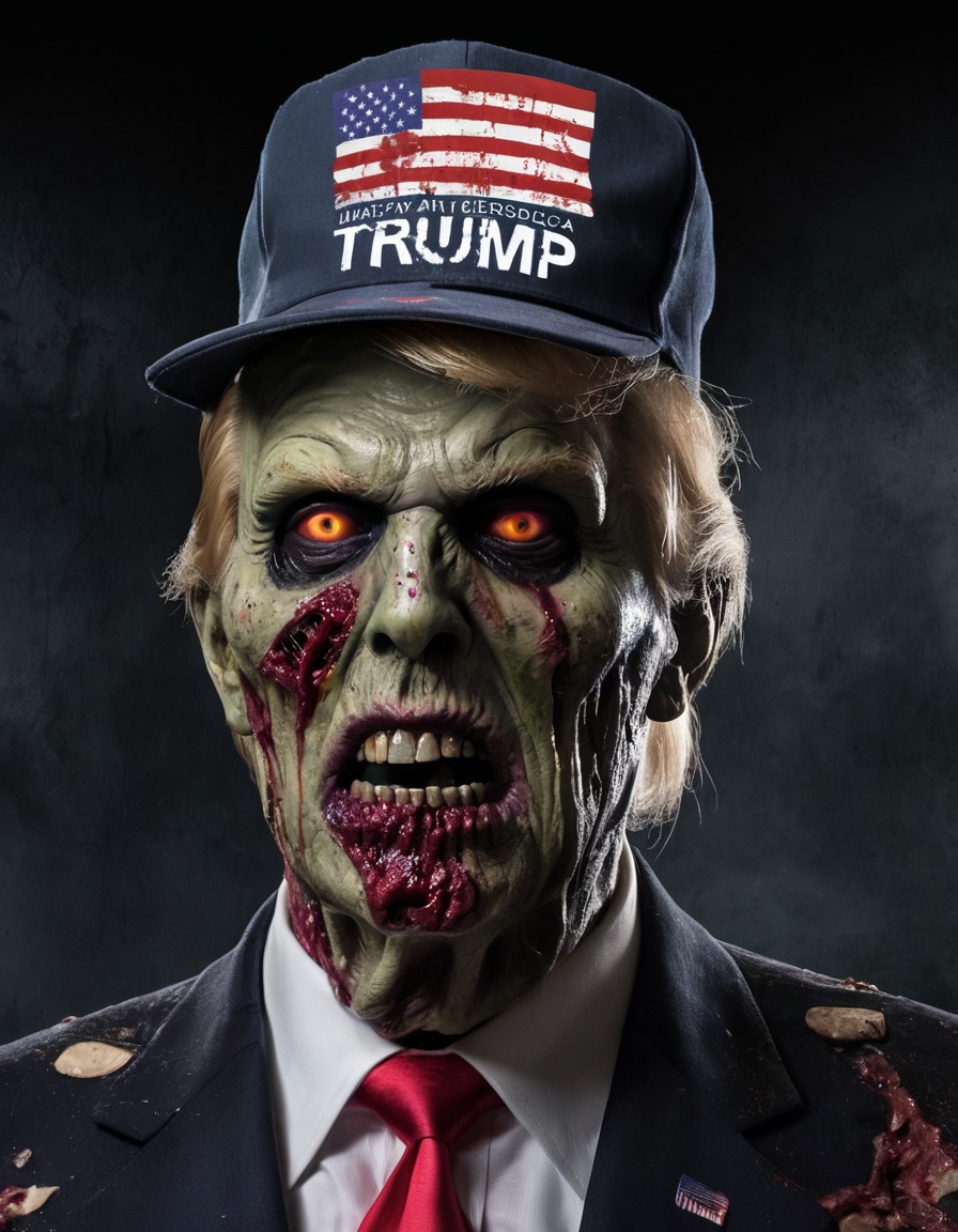 donald trump, zombie, halloween costume, political satire, politics