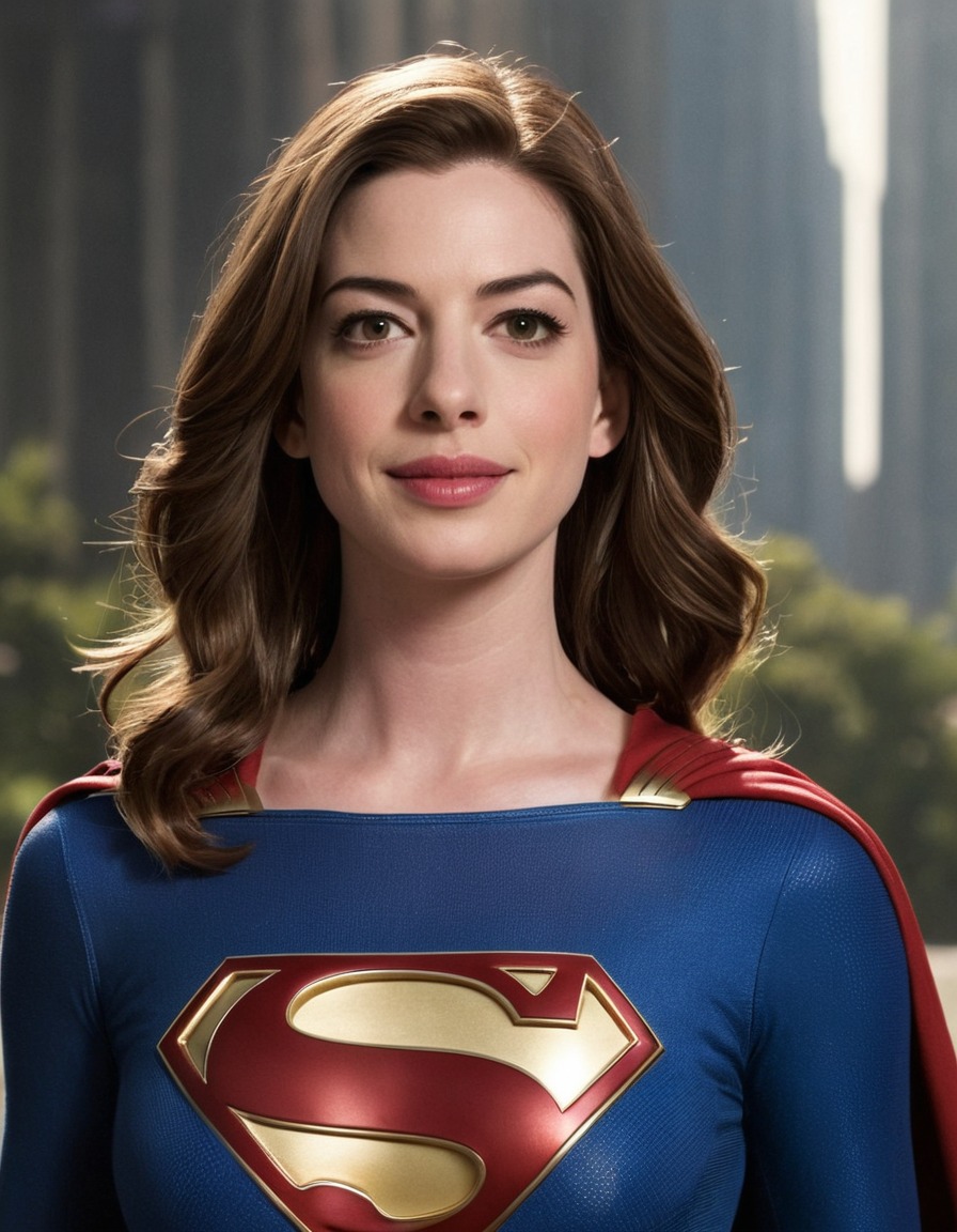 anne hathaway, supergirl, actress, dc comics, superhero, celebrity, role