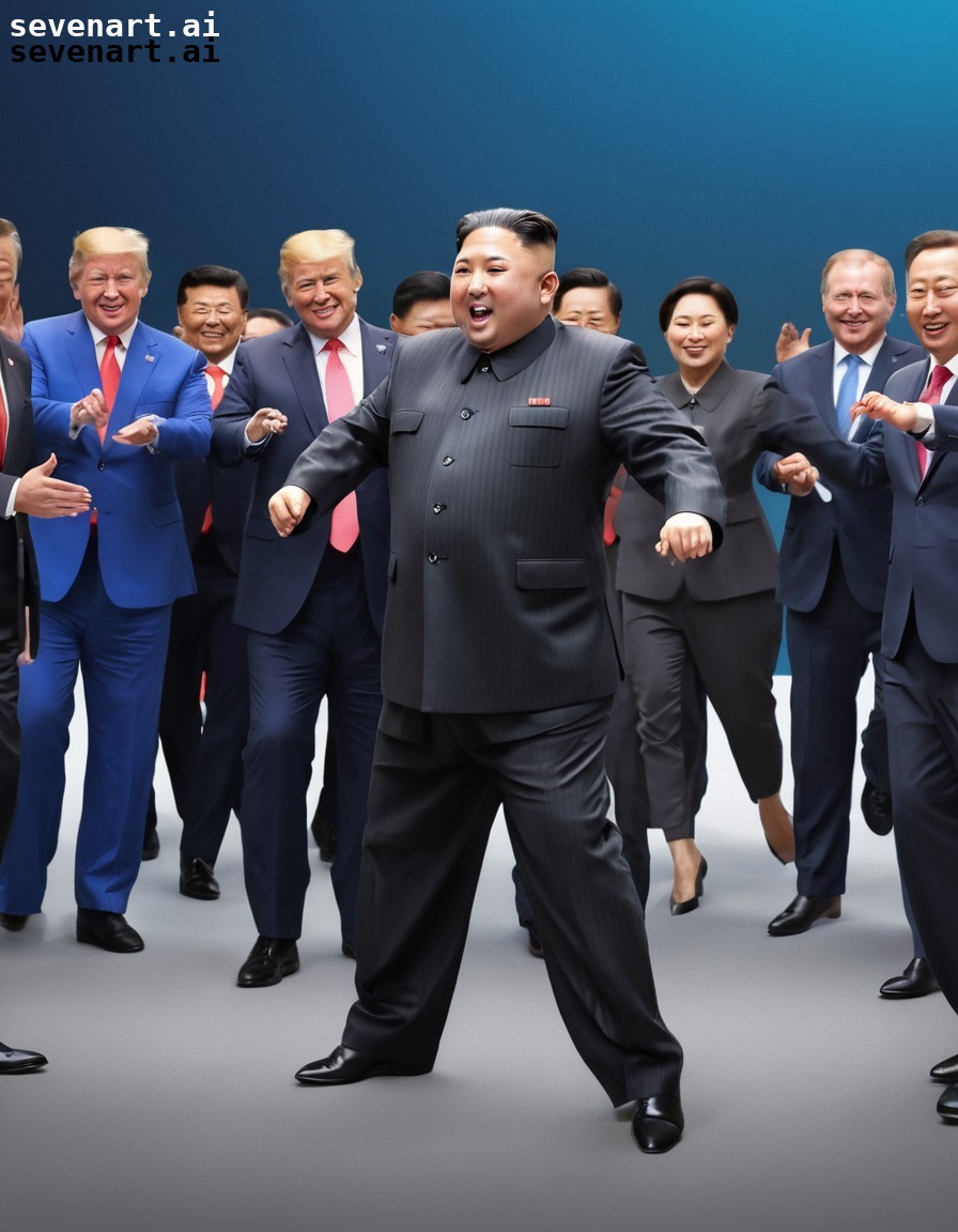 kim jong-un, summit, dance, diplomacy, international relations, north korea