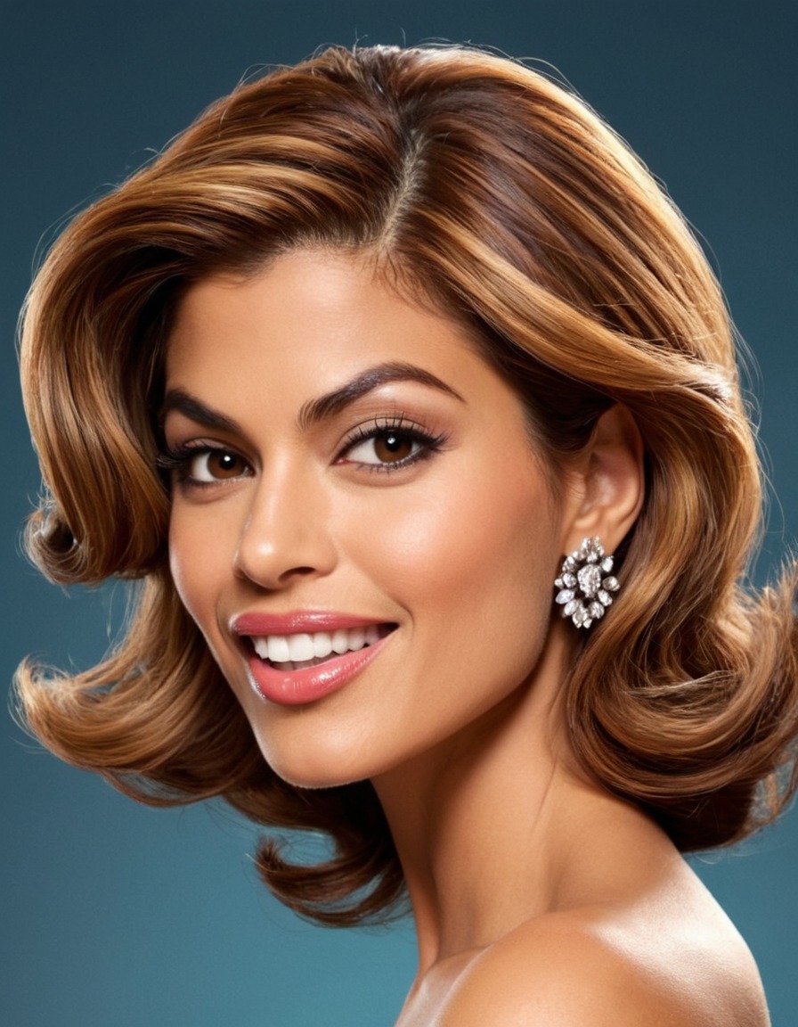 fun, eva mendes, caricature, celebrity, comedy, actress