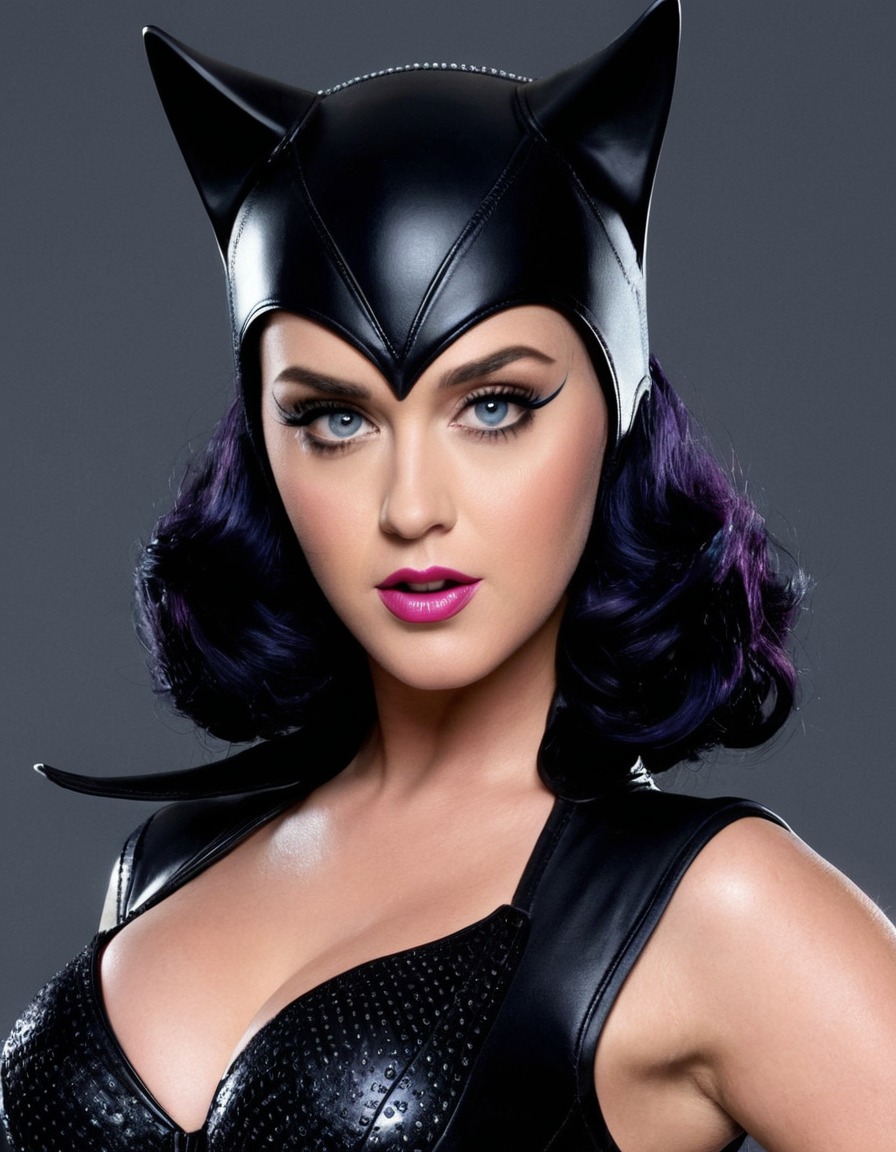 catwoman, katy perry, dc comics, singer, celebrities, superhero, feline