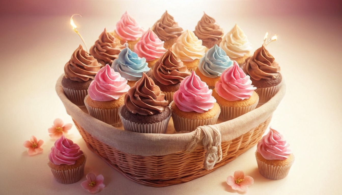 cupcakes, cute, display