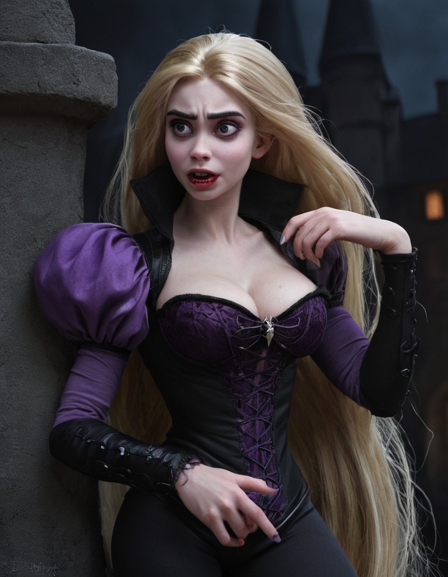 vampire, rapunzel (tangled), fairy tale, disney, undead, fantasy, vampirism