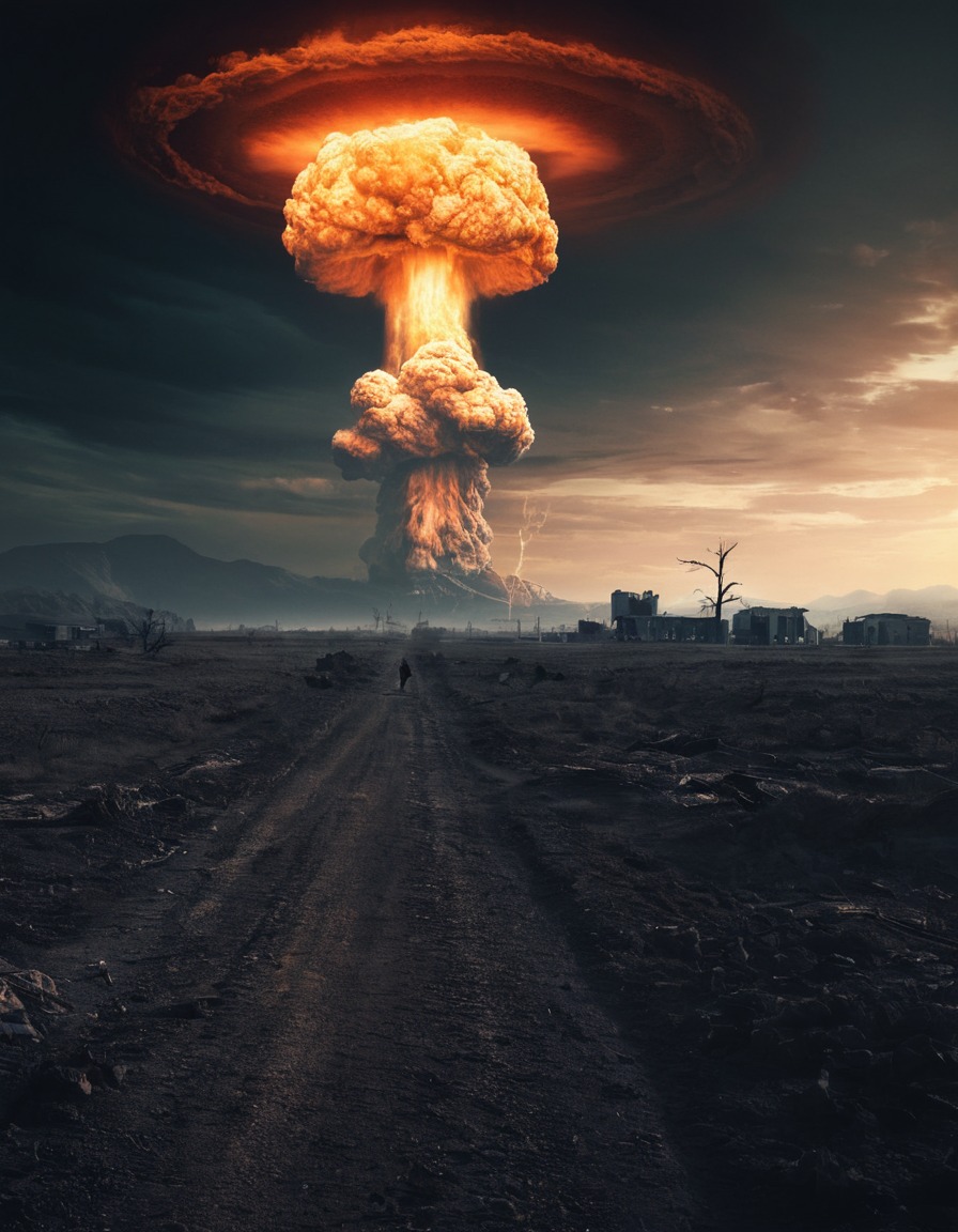 nuclear explosion, disaster, landscape, apocalypse, destruction, fallout, games, tv shows, amazon prime