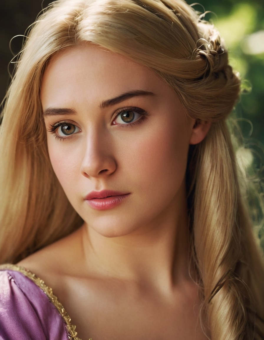 rapunzel, tangled, disney princess, fairy tale, blonde hair, long hair, beauty