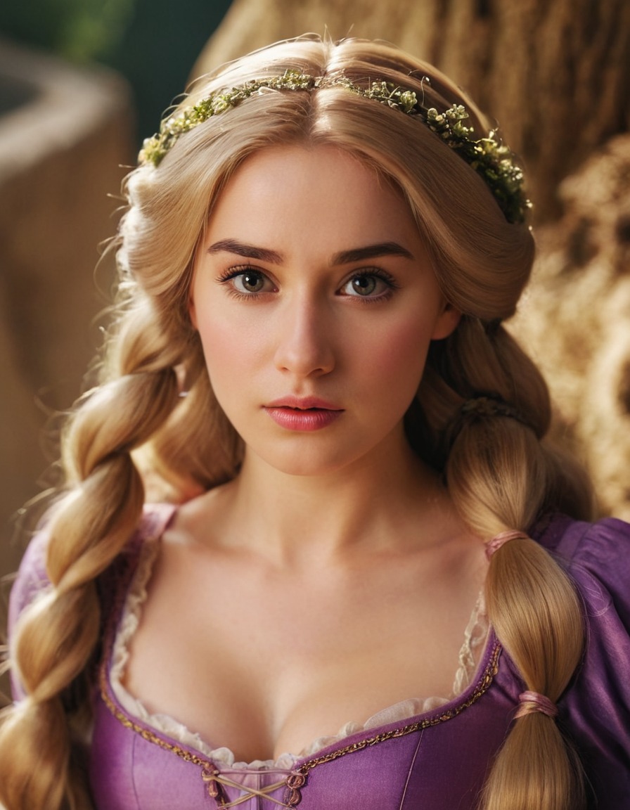 rapunzel, tangled, disney princess, fairy tale, blonde hair, long hair, beauty