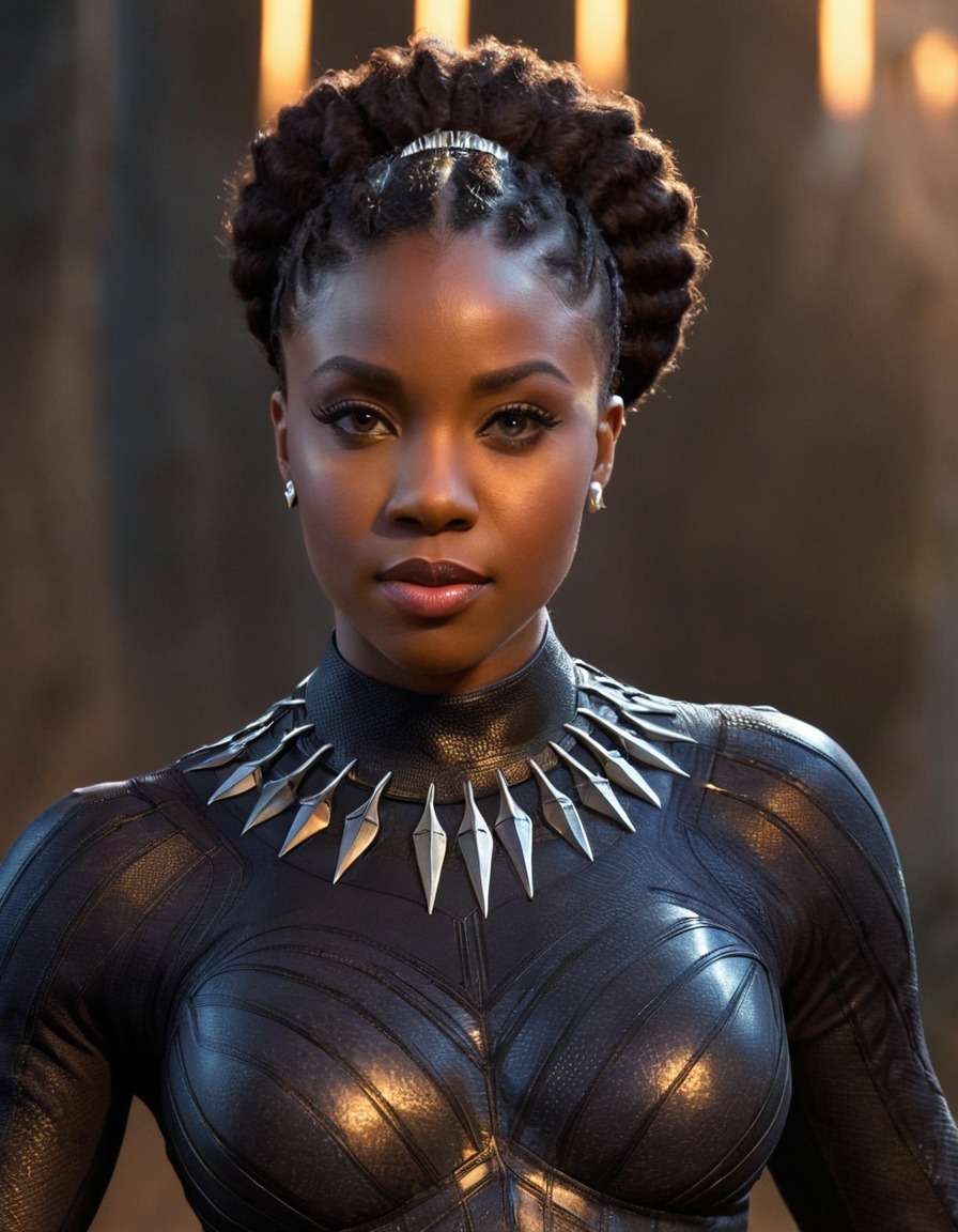 black panther, superhero, marvel, female protagonist, wakanda, gender-swapped character, empowered