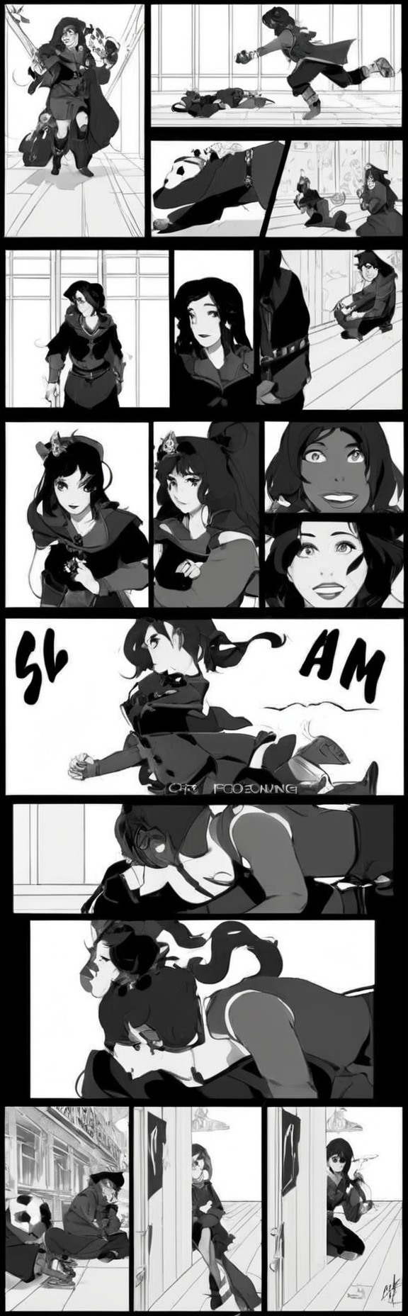 comic, korra, opal, bolin, pabu, legendofkorra, asamisato