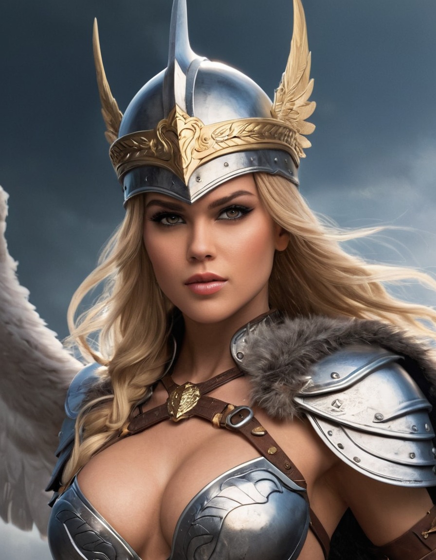 valkyrie, warrior maiden, beautiful, deadly, combat skills, norse mythology