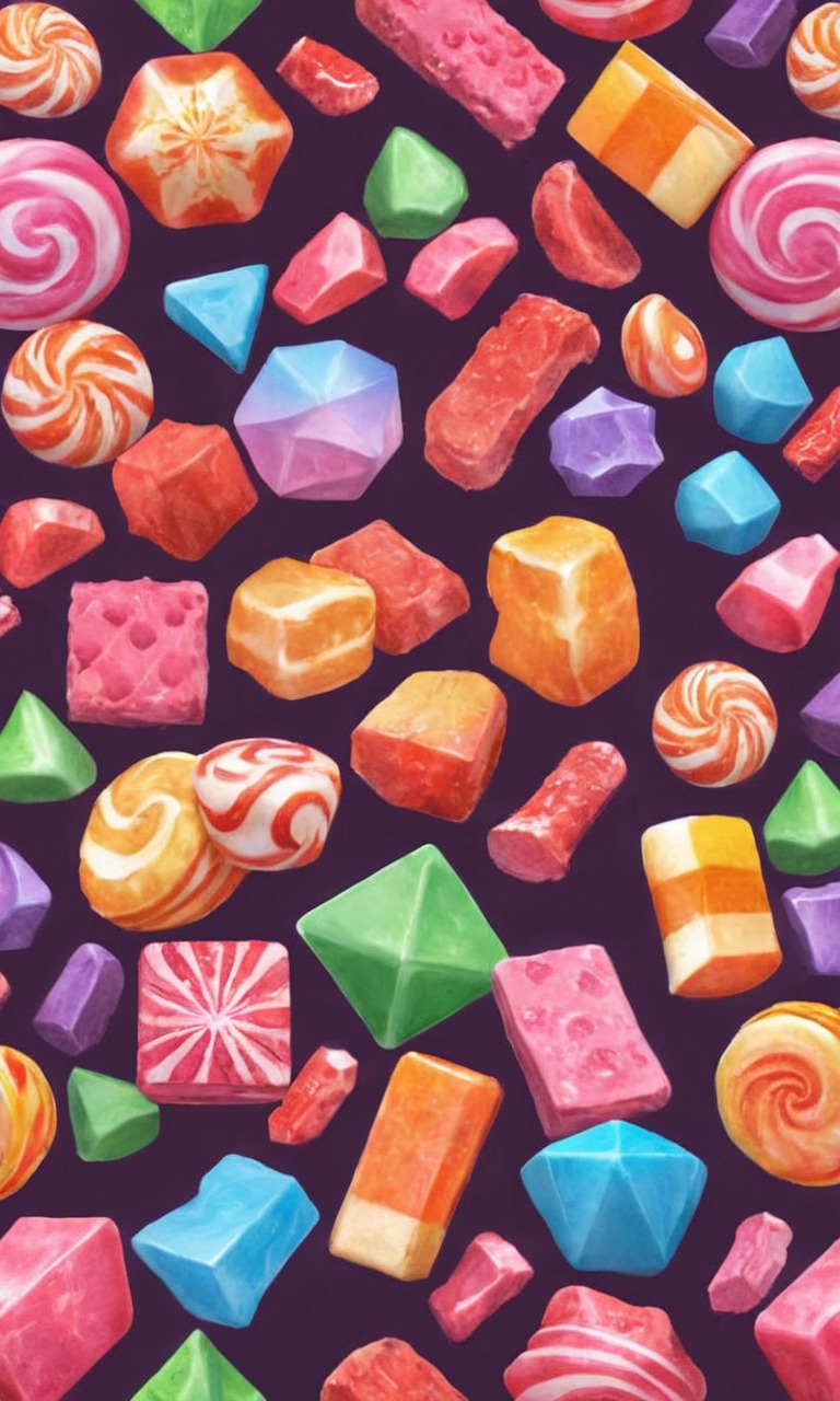 wallpaper, candy, pixelated, sweets