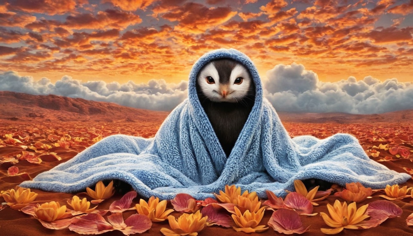 wallpaper, autumn, creature, dark, epic, fall, fantasy, fantasyart, fantasyartwork, fantasycharacter, fantasyillustration, fantasylandscape, horror, leaves, macabre, magic, mythology, penguin, pullover, scifi, scififantasy, sweater, scifiartwork, aiart, dailychallenge, sweaterweather, jamesar, noaihaters