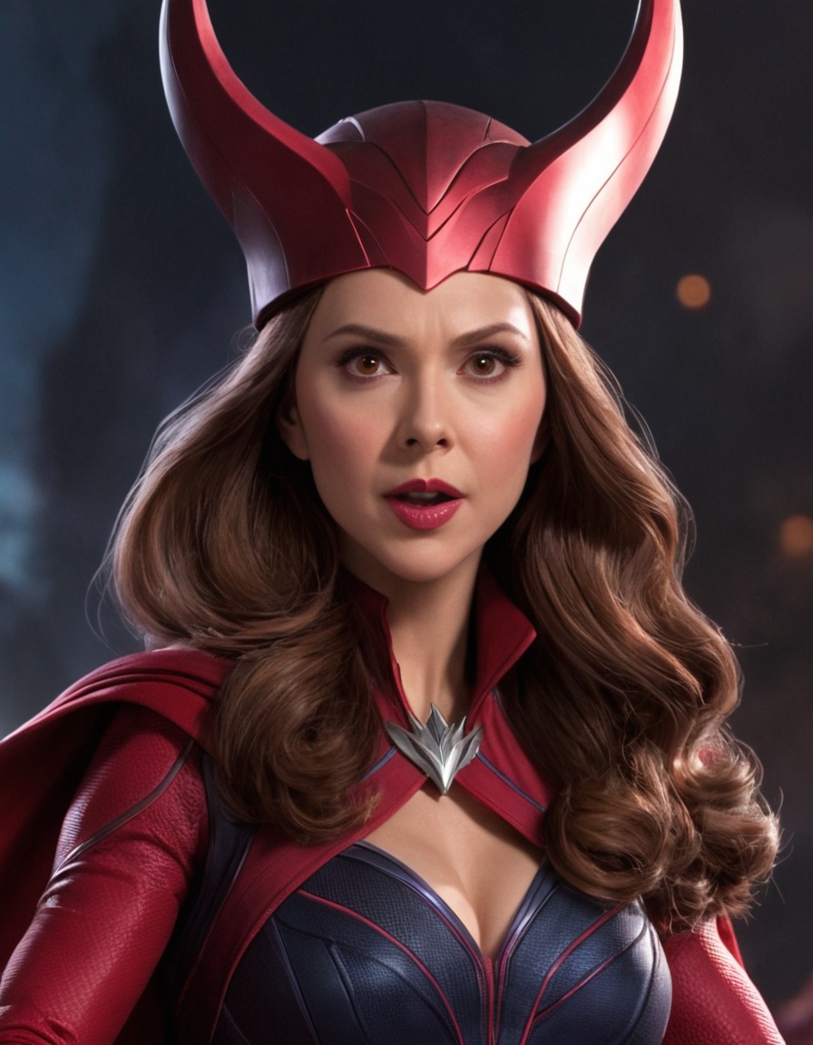 fun, scarlet witch (avengers), avengers, caricature, comedy, entertainment