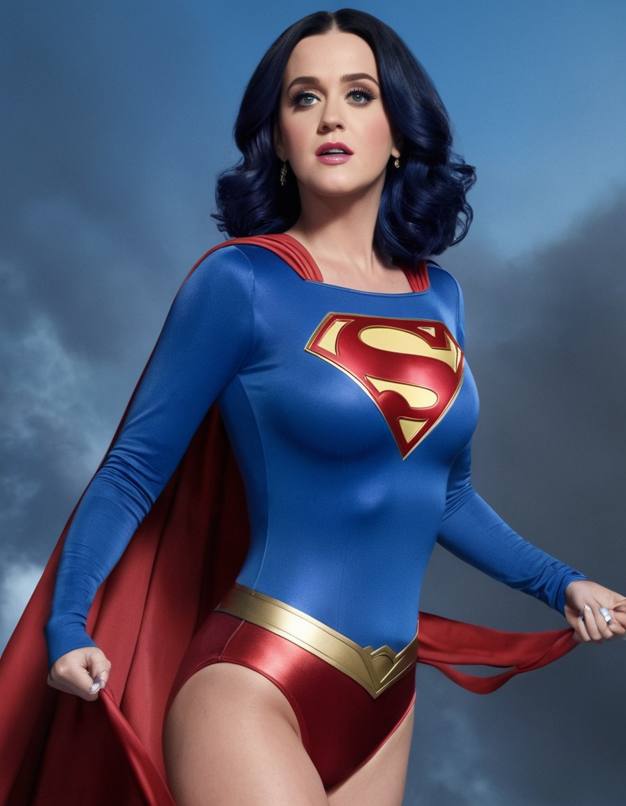 katy perry, supergirl, pop star, costume, music video, superhero, fantasy