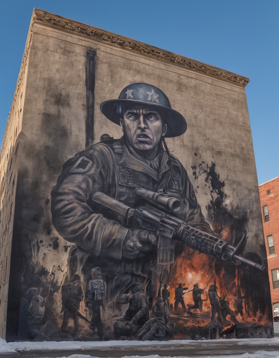 war, resilience, murals, usa, city conflict