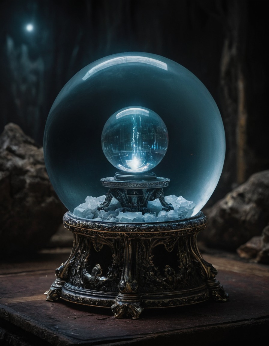 mystical, crystal ball, visions, future, prophecy