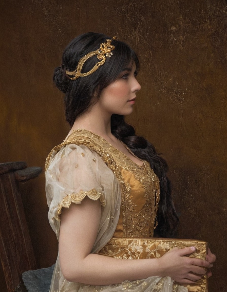 paintings, art, artwork, female portrait, sappho, jules lefebvre, oil on canvas, fine art, french artist, portrait of a woman, side profile, ancient greek poetry, poet, costume, costumes