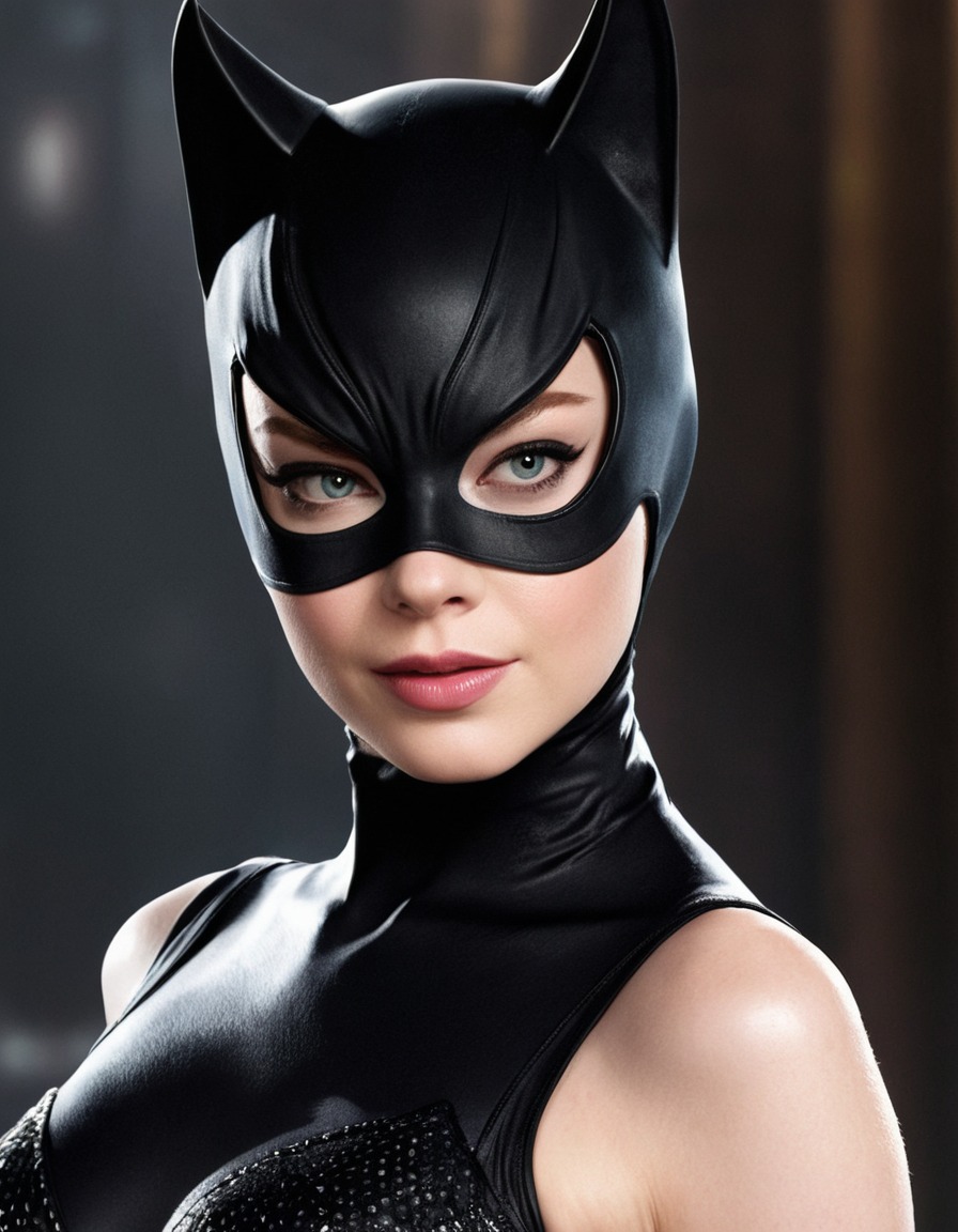 catwoman, emma stone, dc comics, superheroine, actress, batman, dc extended universe