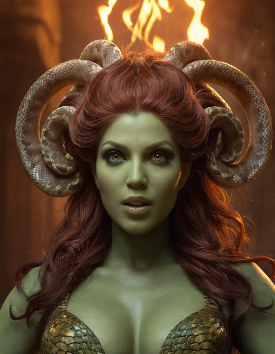 gorgon, mythology, monster, snake-hair, powerful gaze, stone-turning, greek