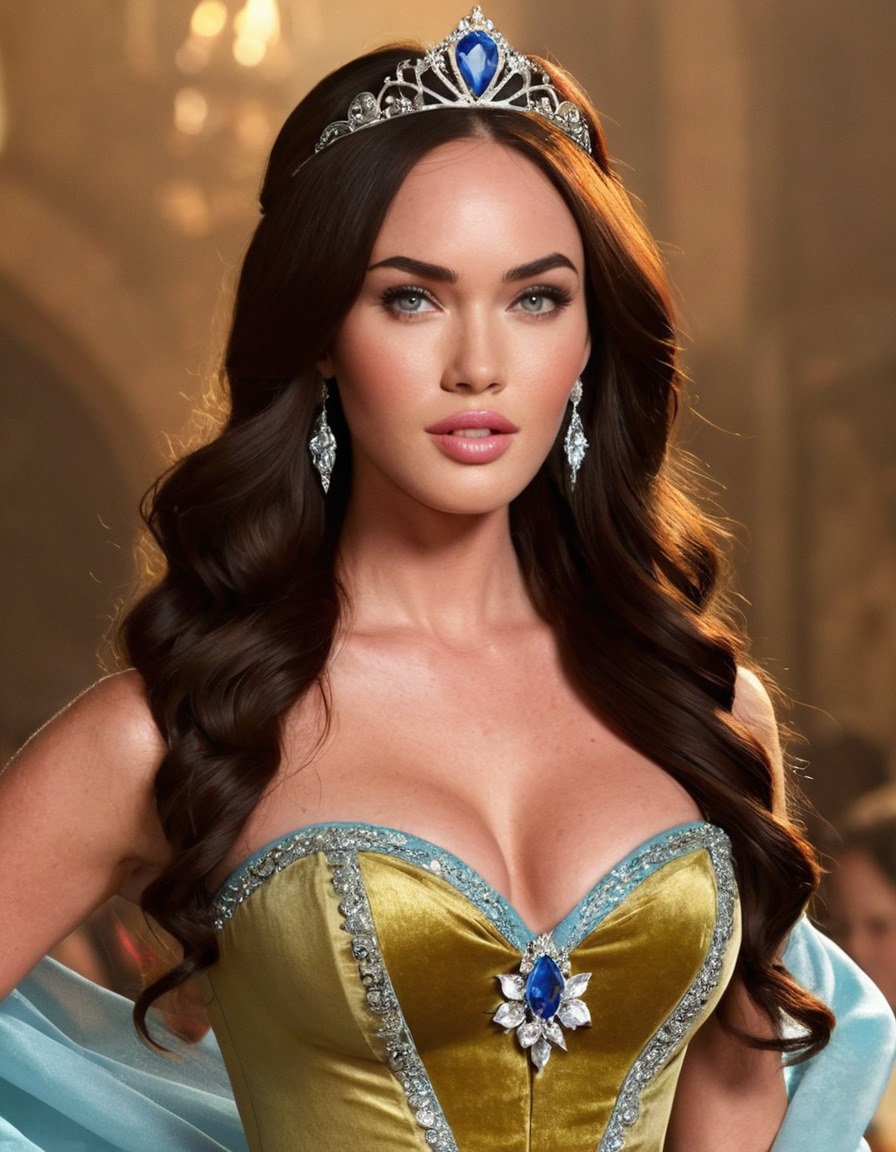 megan fox, disney princess, actress, beautiful, fairy tale, celebrity, fashion