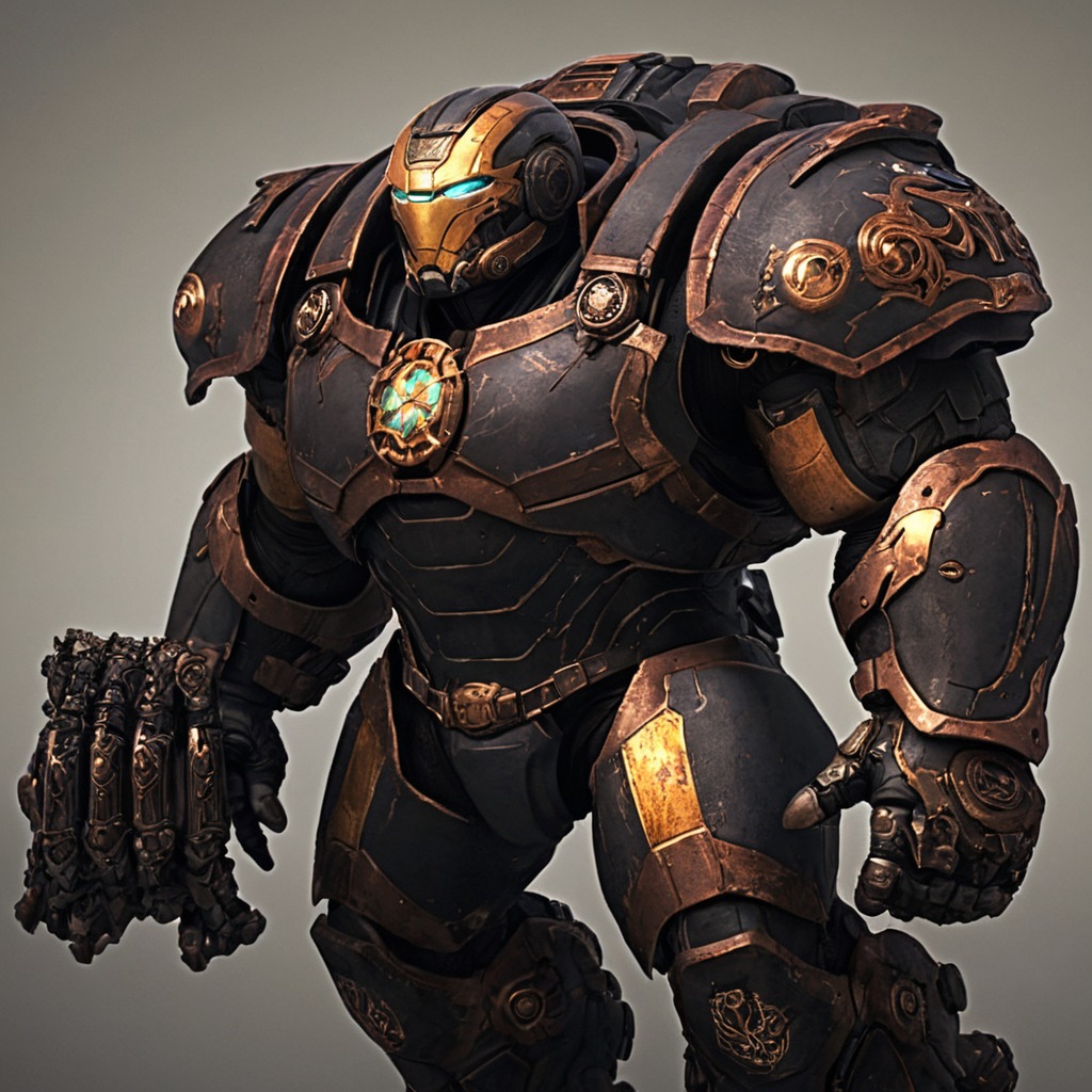 characterdesign, armored, dreamup, warhammer, ironmanavengers, ai_art