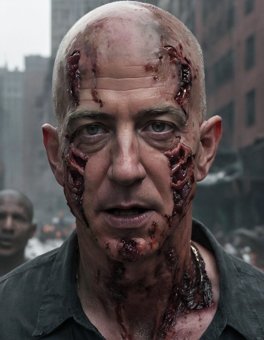 jeff bezos, zombie, post-apocalyptic, horror, celebrities