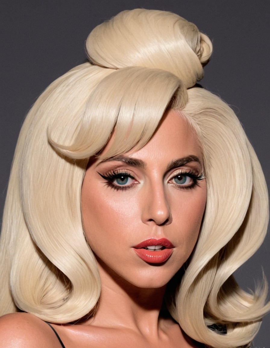 lady gaga, funny, painting, music artist, pop culture, celebrity, humor