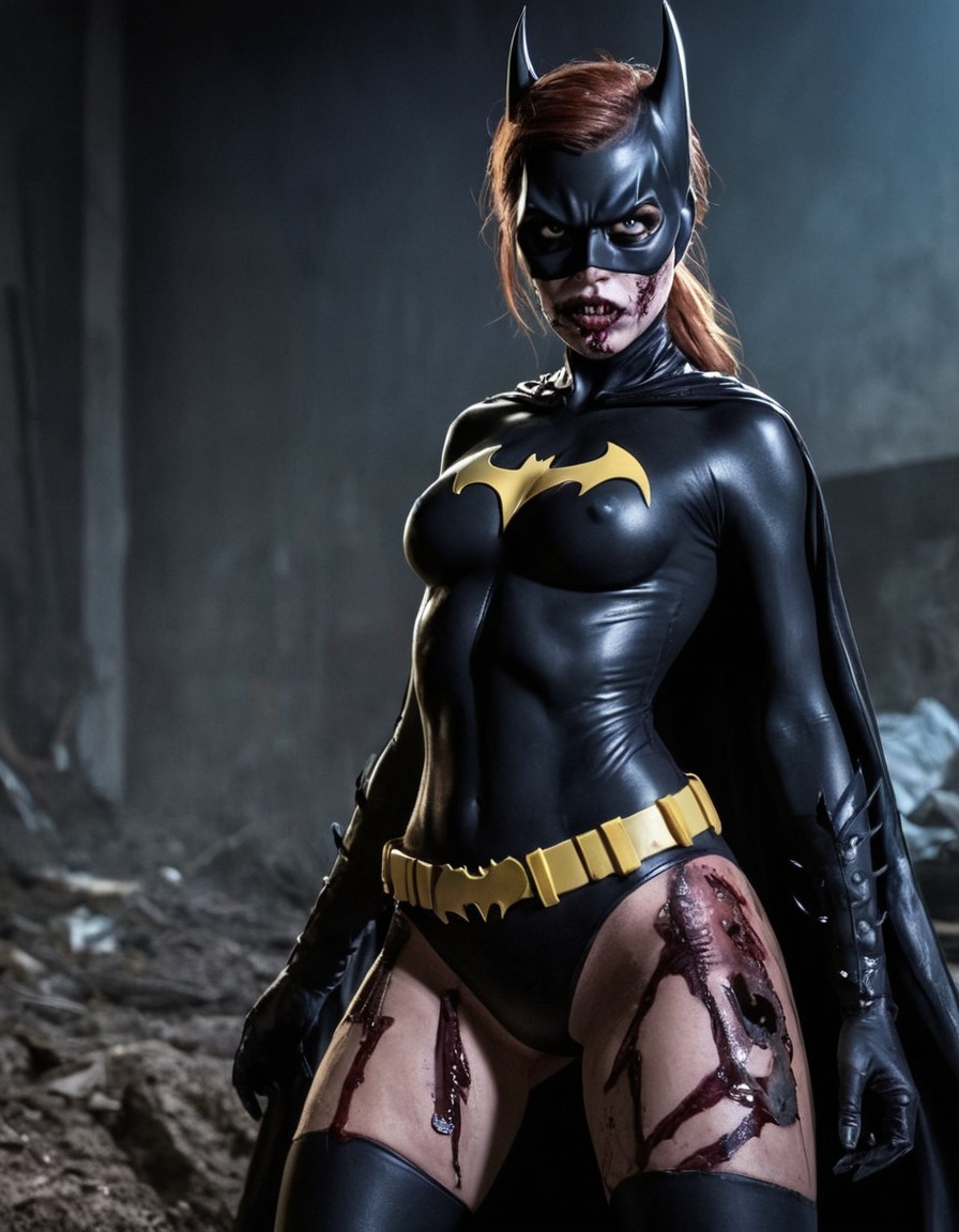 zombie, batgirl, dc comics, undead, transformation, horror, comic book character