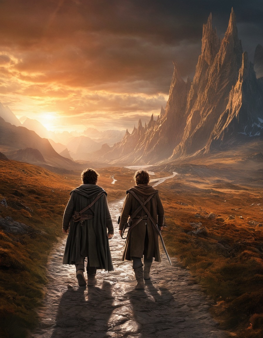 frodo, samwise, mordor, adventure, friendship, fantasy, journey, john tolkien, tolkien