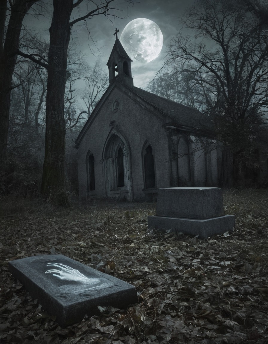 ghost, apparition, gravestone, abandoned churchyard, haunting, supernatural, gothic, underground, dark