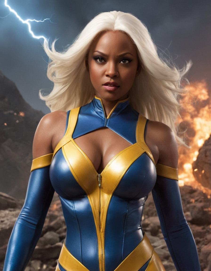 superhero, defeated character, storm (x-men), marvel, comics, mutant, x-men