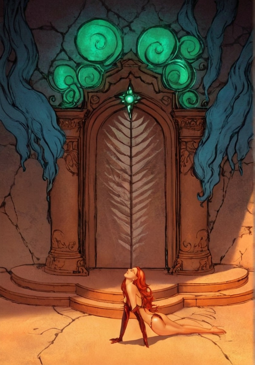 magic, fantasyart, digitalart, monster, door, fantasy, gate, environmentconcept