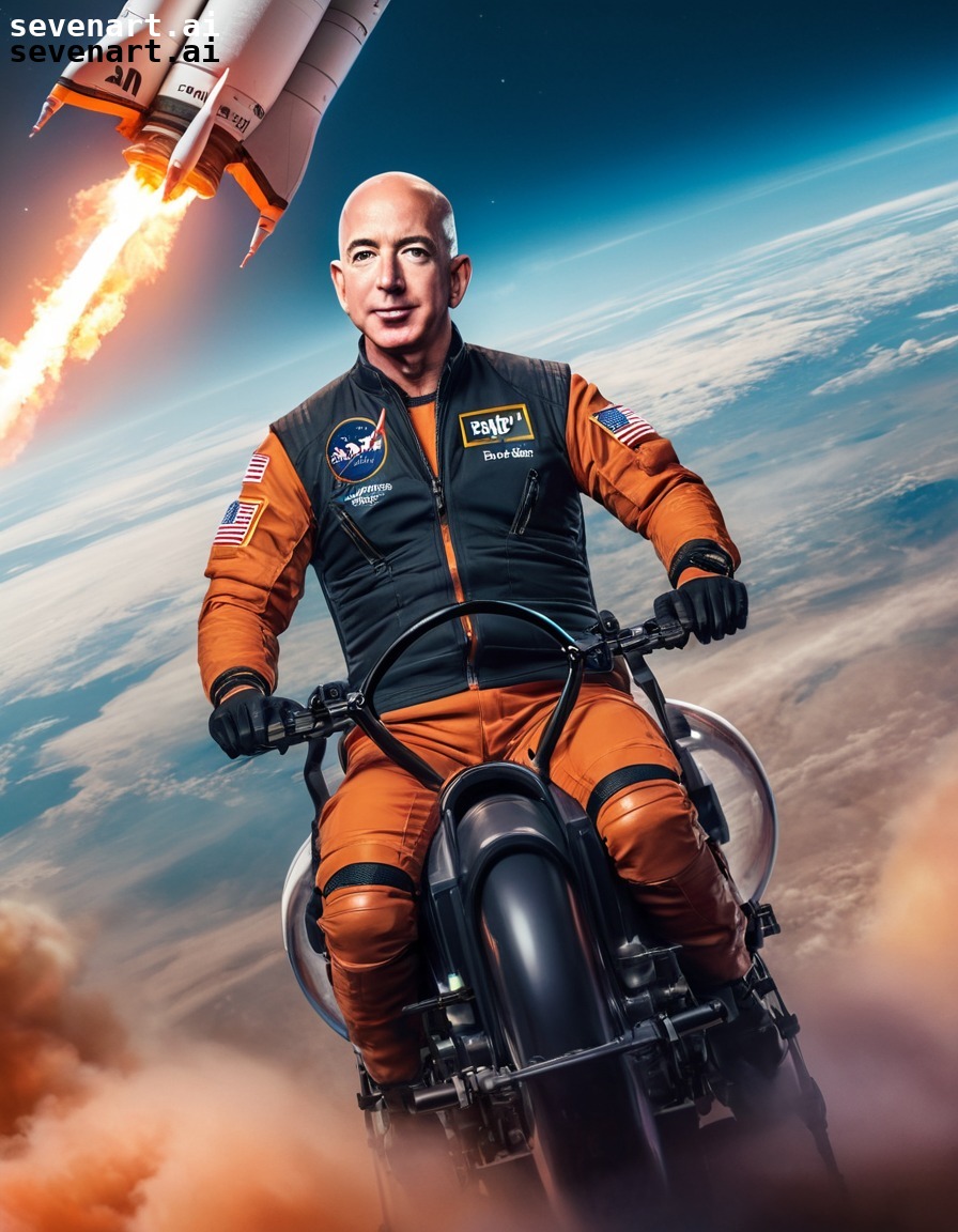 competition, ceos, space race, humor, rocket ship, jeff bezos, amazon