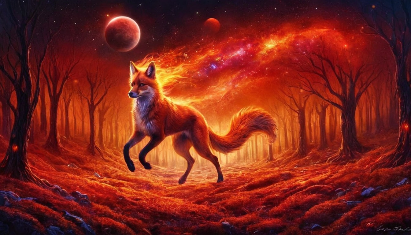 fox, space, anime, candy, conceptart, love, originalcharacter, originalconcept, scifi, fire