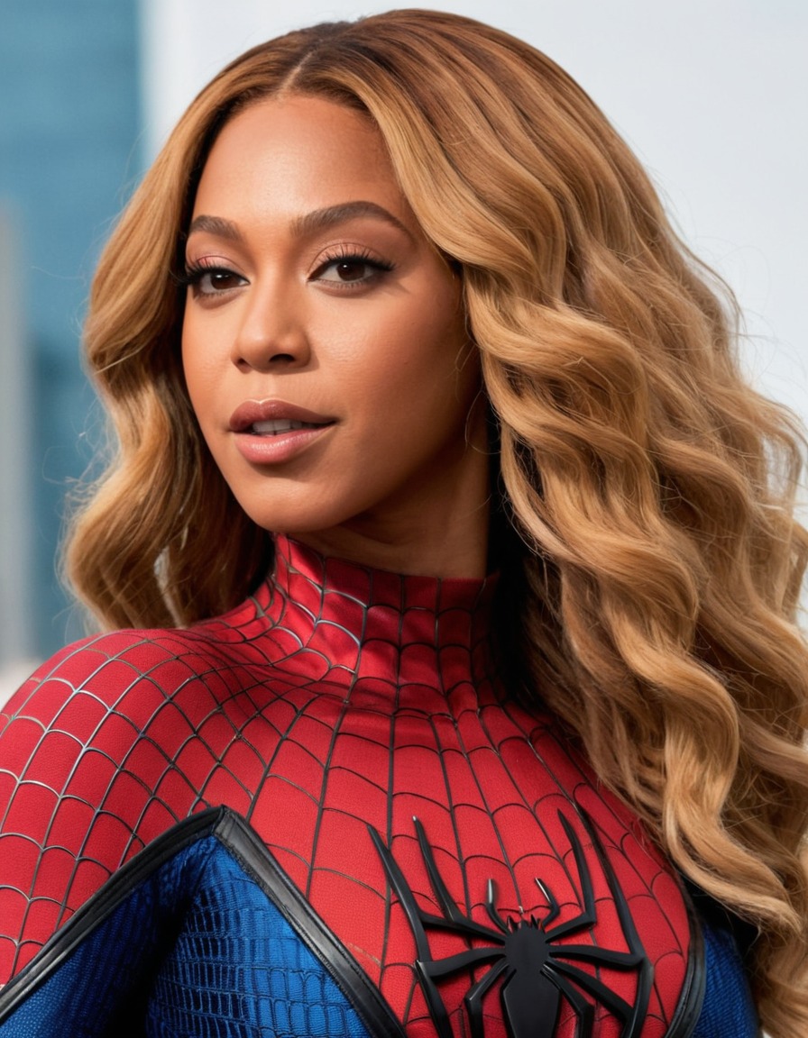 beyoncé, spiderman, musician, superhero, celebrity, crossover, entertainment