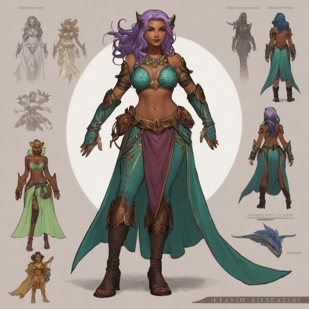 digitalart, characterdesign, adoptable, warrior, magic, mage, dreamup, ai_art